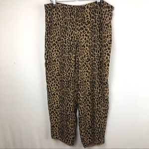 Lauren Ralph Lauren Silk Leopard Print PJ Pants